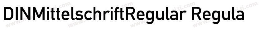 DINMittelschriftRegular Regular字体转换